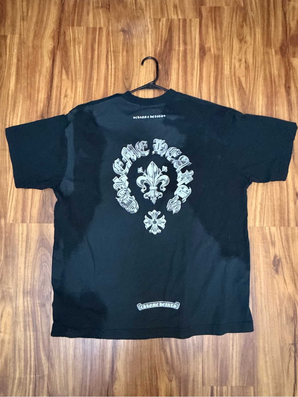 Othr Black Short-Sleeve Tee with Silver Fleur-de-Lis Graphic